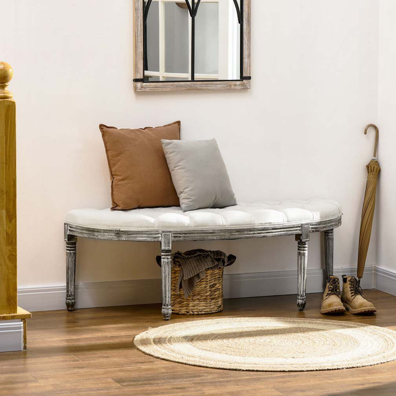 Banc de bout de lit capitonné