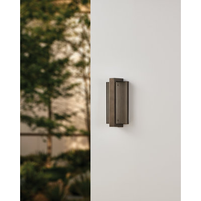 Sebring 12-inch Forged Bronze 5CCT LED Exterior Wall Sconce