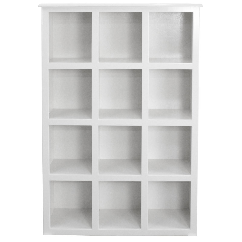 Bibliothèque à cubes Sherita, Rouge vif, (3 tablettes) H 42 po x l 36 po x P 10 po
