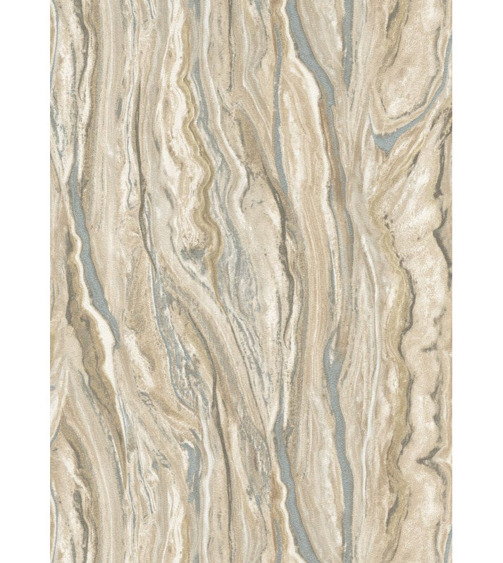 Papier peint texturé non tissé, Beige / crème / gris