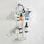 Serviteur de douche triple en aluminium