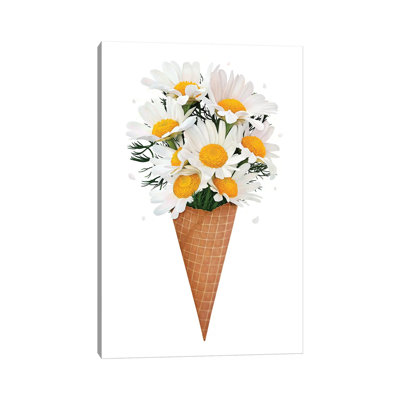 «Ice Cream with Camomile» par Valeriya Korenkova, impression sur toile tendue