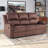 81.9'' Wide Modern Comfortable Microfiber Manual Recliner Sofa with Super Soft Backrest (Set of 2)-1315878002