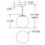 Luminaire suspendu sphère 1 lumière Arwa-1586087901-1597215485