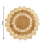 Tapis rond en jute deux tons