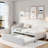 Upholstered L-shaped Upholstered Daybed With Pop Up Trundle-2010780823