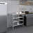 Stainless Steel Table With Three Undershelves-116929628