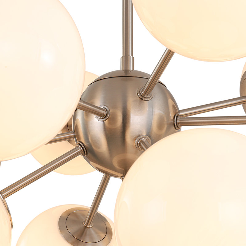 Kohlmeier 13-Light Sputnik Globe Chandelier , Nickel