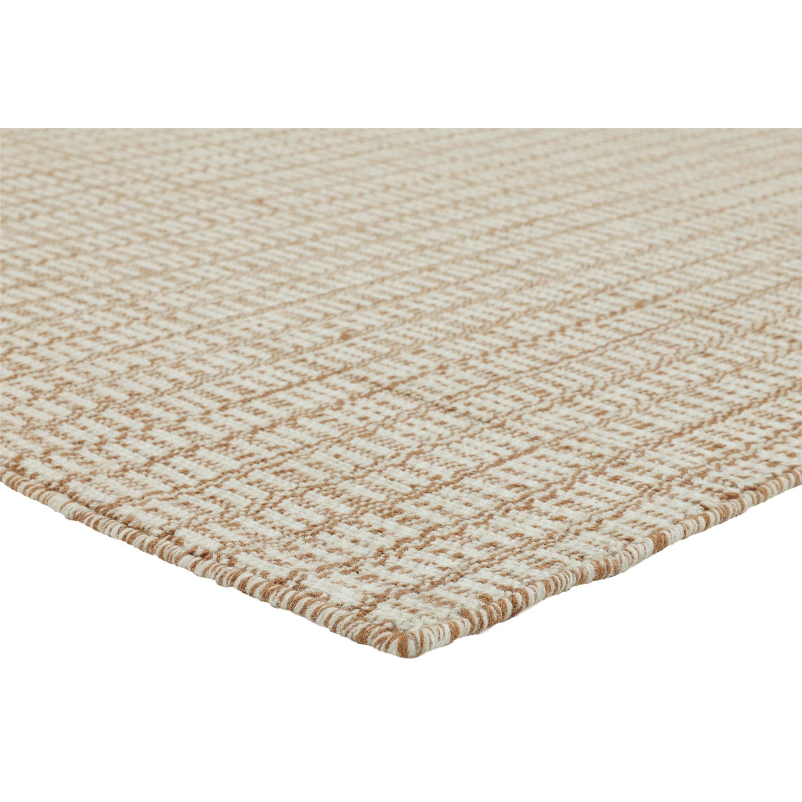 Kalise Hand-Tufted Geometric Wool Rug, Rectangle 7'9" x 9'9", Rust