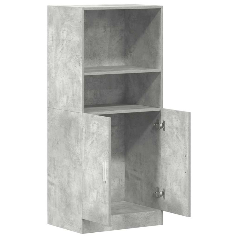 Kitchen Cabinet 57X41.5X131.5 Cm Engineered Wood, Concrete Grey