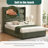 Upholstered Platform Bed With Tall Headboard And Spacious Solid Wood Drawers-1413363649-1413444787