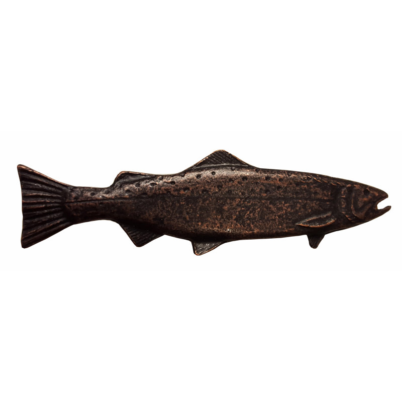 Long Trout 2 15/16" Center to Center Novelty Pull, Oil Rubbed Bronze