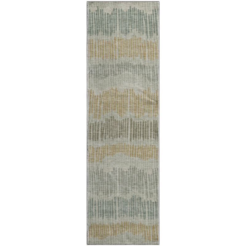 Premium Machine Washable Prisco Beige Rug, Runner 2'3" x 7'6"