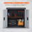 Foldable Wall Cabinet, Metal Garage Cabinet Wall Mounted 26" Small Cabinet 240 LBS Loading Capacity Adjustable Shelf Magnetic Door File Locker for Garage Office Home Black