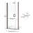 Infinity - W x 65.56'' H Hinged Door Semi-Frameless Shower Door with-16968612-17243270