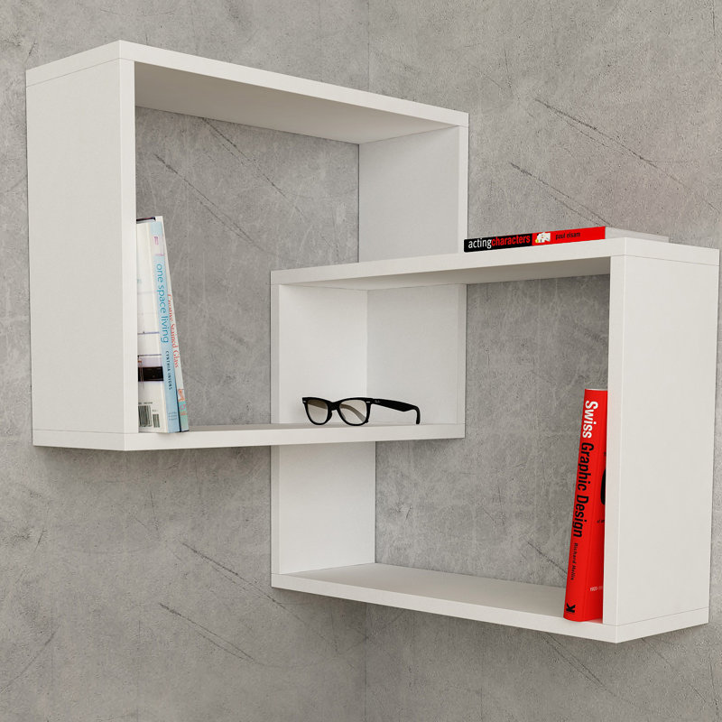 Isabelle 2 Piece Square, White, 26.77 H" x 23.62 W" x 23.62D"