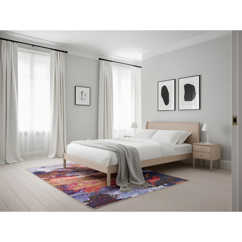Abstract Indoor Rug, Rectangle 5' x 7'