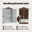 Tubac Garden Shed Galvanised Steel Outdoor Tool Storage Shed-1355963235