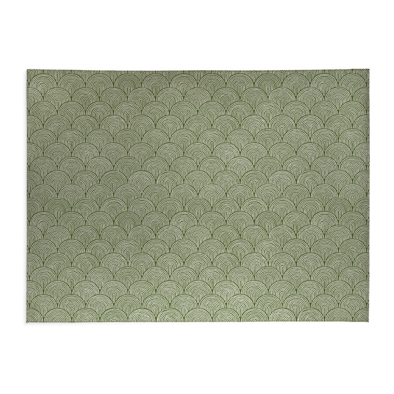 Rolling Humps Low Profile Kitchen Mat, Rectangle 2' x 3', Olive Green