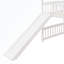 Lit mezzanine simple gris avec glissade-667752441