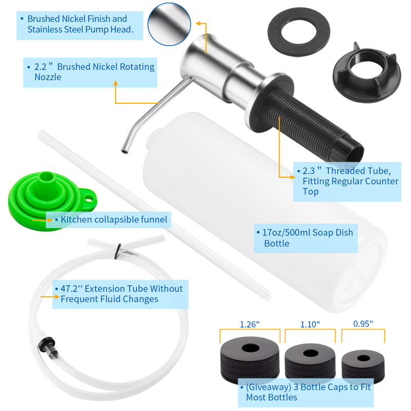 Distributeur de savon Byrn, Chrome