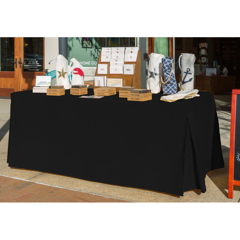 Tablevogue Table Cover, Black, 60" L x 30" D