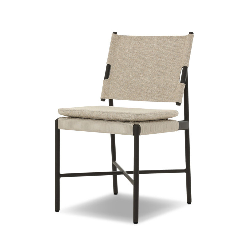 Chaise d'extérieur Tribune Tescott - Bronze, Hayes crème