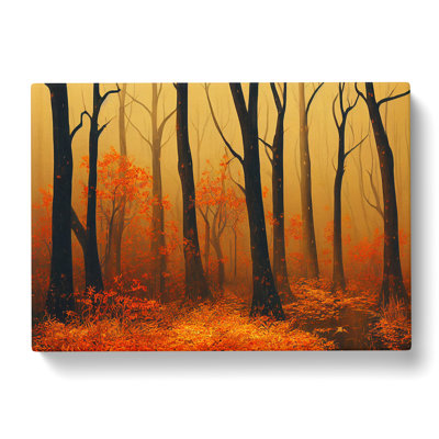 Insightful Autumn Forest - Wrapped Canvas