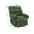 Green Recliner  Chair, Overstuffed Armchair Manual Recliner-755005735
