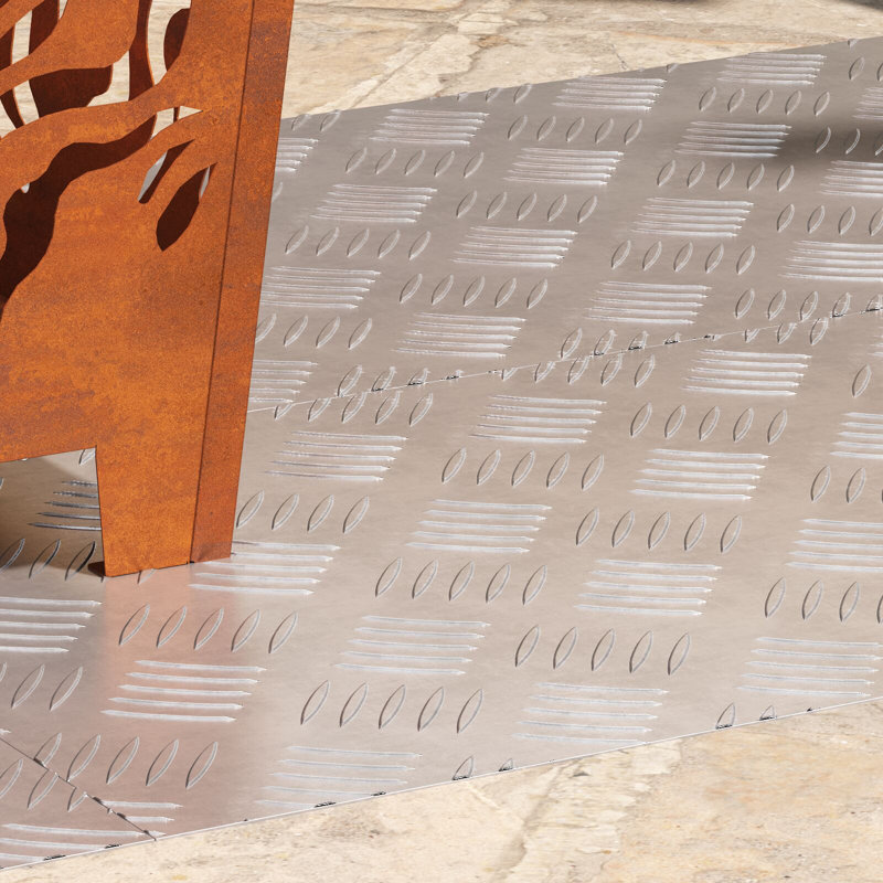 Rubber 0.3 Cm Non-Slip Stair Treads, Silver, Rectangle 40cm x 90cm