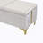 2-Pieces Bedroom Sets,Queen Size Upholstered Platform Bed With Hydraulic Storage System,Storage Ottoman With Metal Legs,Beige-1566184305