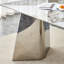 Table de salle à manger de 63 po x 31,5 po x 30 po avec pieds en papillon en acier inoxydable. La table est conçue pour résister aux égratignures et à la chaleur-754469707-754469706