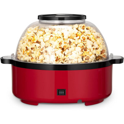 Babevy 6 Oz. Hot Air Popcorn Popper, Popcorn Machine Stand / Cart