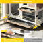 Clapier en bois à 2 étages pour lapins, utilisable à l'intérieur et à l'extérieur, cage avec roues, rampe anti-rongement et plateaux amovibles étanches pour lapins, cochons d'Inde et petits animaux-644434824