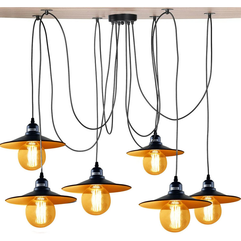 6 - Light Black Cluster Pendant