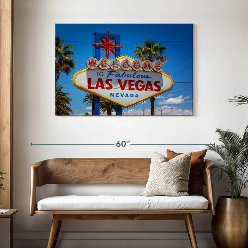 Enseigne Nicci Famous Las Vegas, H 30 po x l 45 po
