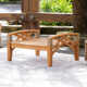 Cotesfield Teak Outdoor Ottoman with Cushion
