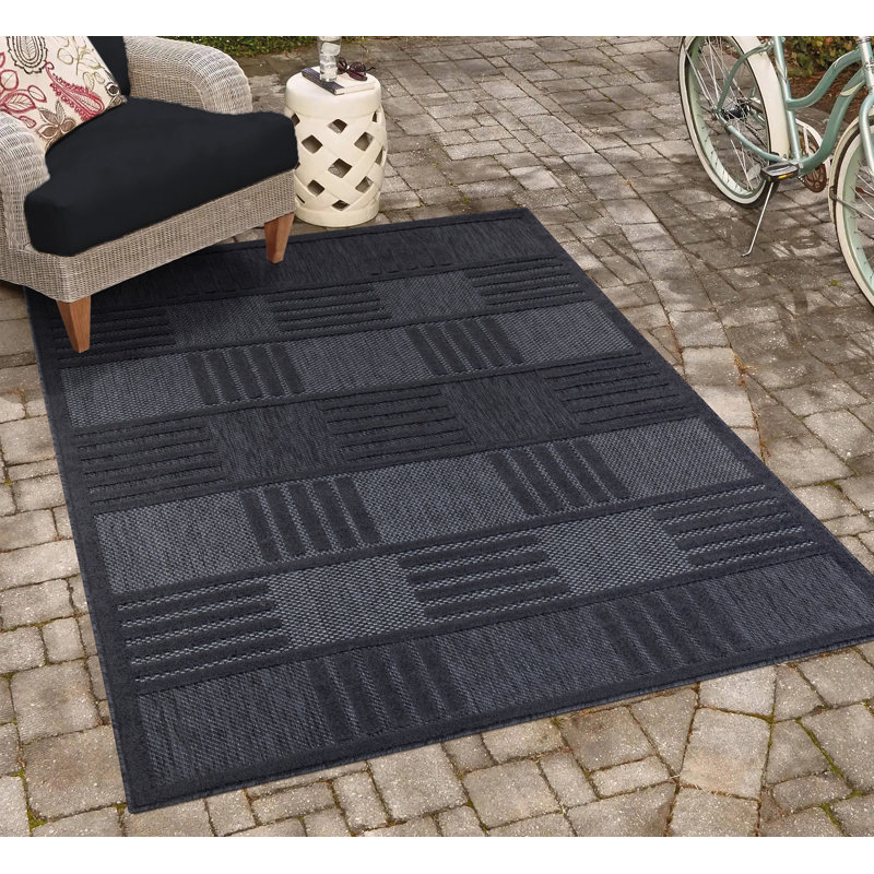 Kyeir Plaid Area Rug, Rectangle 120 x 170cm