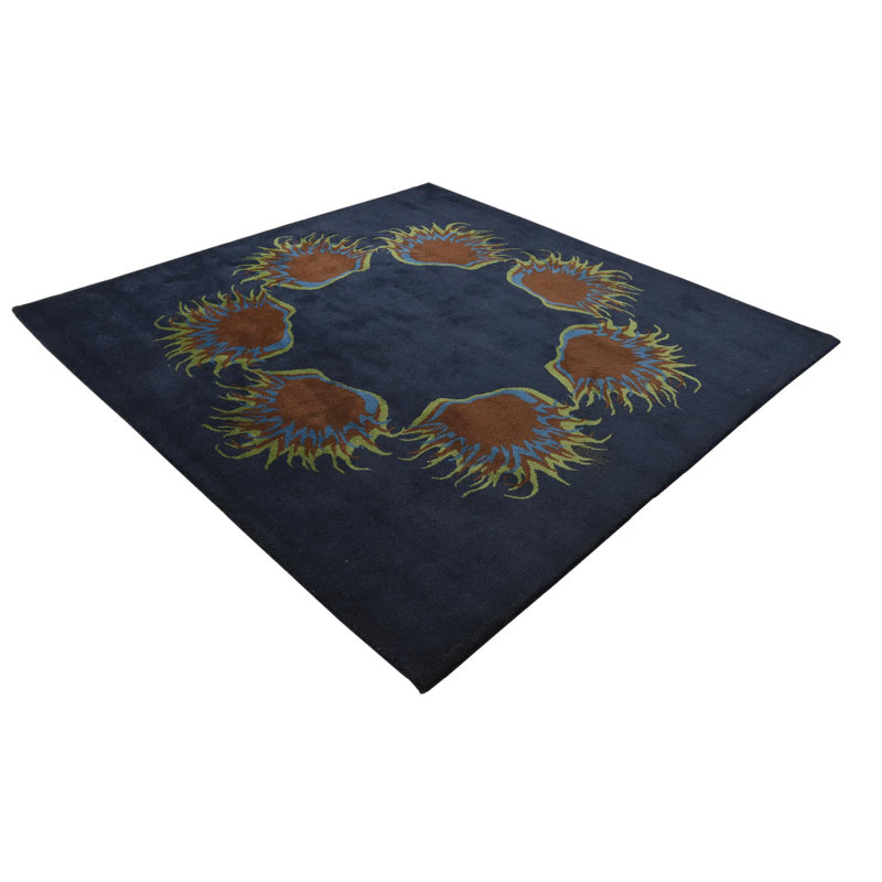 Tapis bleu marine 7 pi Percy