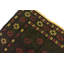 Tapis de zone en laine vert 4 pi 2 po x 4 pi en laine one-of-kind-noué la main Earley