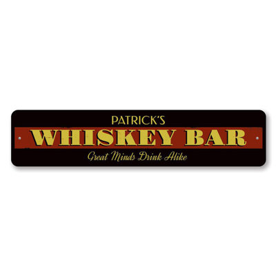 Plaque en aluminium whisky