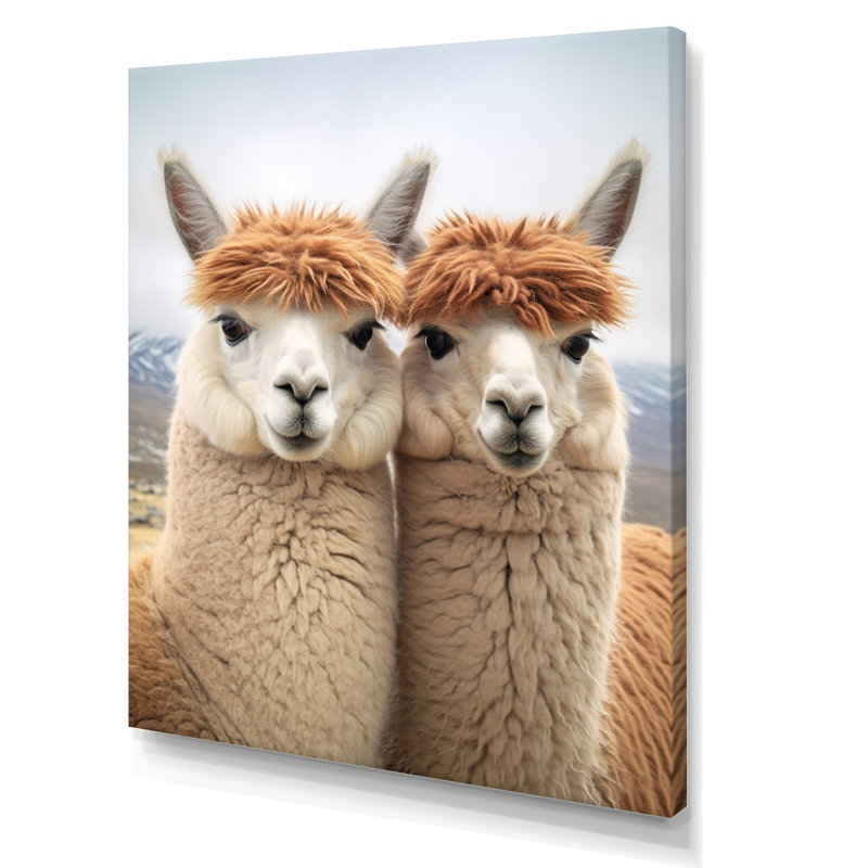 Alcapas Curious Companions Two, reproduction d'art sur toile encadrée, H 20 po x l 12 po x P 1 po, Toile tendue