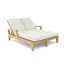 Chaise longue inclinable en teck Io