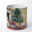 Bougie de Noël parfumée avec support en céramique