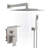 Topcraft 10-Inch Square Rainfall Shower System with Handheld Shower-111923625