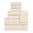 Nile Mills  Zero-Twist Cotton Towel Set - Waffle Stripe Texture - Quick-Dry-118914932