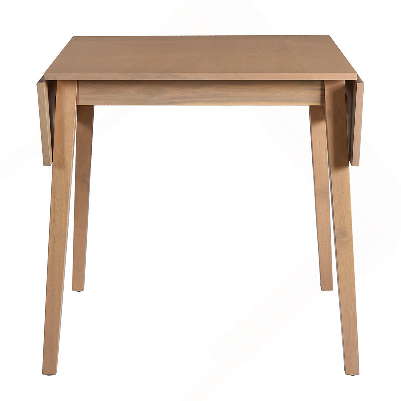 Table de salle à manger extensible de 29 à 45 po pour 4 personnes, table de cuisine pliante avec pieds en bois d'hévéa