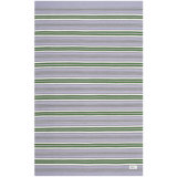 Racing Point Flatweave Striped Area Rug in Lilac/Green