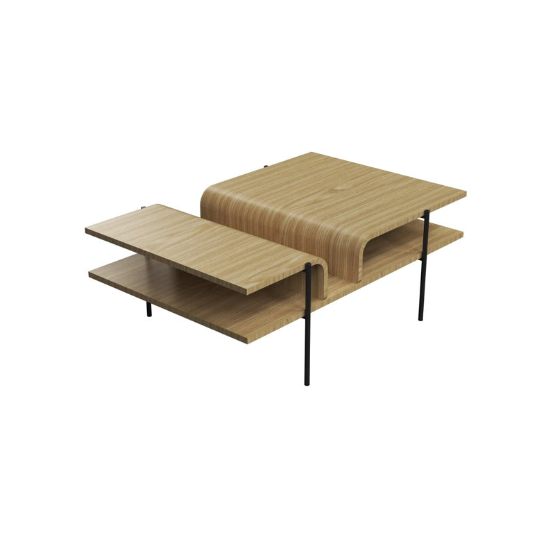 Cascade Coffee Table, Sand, 15.75" H x 43.31" L x 28.94" W
