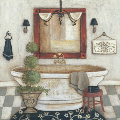 " Casual Bath II " by R. Rig Painting Print